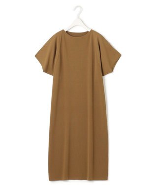 ICB 【洗える】ドライコットンアセテート ドレープスリーブワンピース キャメル系
