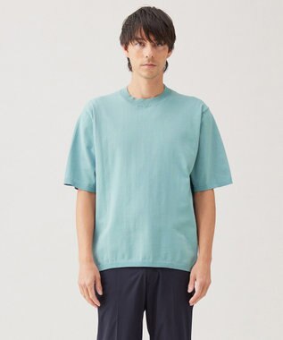 UNFILO MENS 【メンズノンノWEB掲載】スゴ機能美 ニット クルーネック スモーキーグリーン