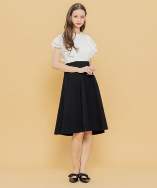 TOCCA 【洗える！】VOYAGE ニットドレス オフ×ブラック系