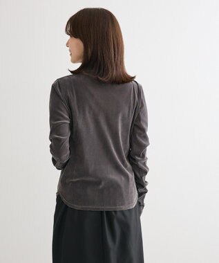Green Parks ・ＡＮＤＳＥＡＲＣＨ　シアーベロアボトルネックロンＴＥ Charcoal Gray