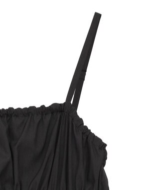 earth music&ecology ドロストシャーリングキャミワンピース Black