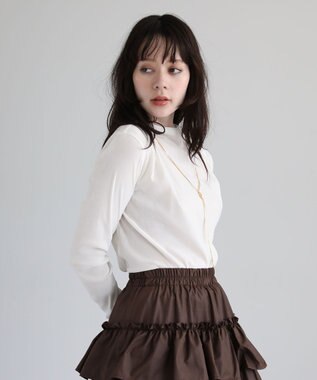 Green Parks ・ＡＮＤＳＥＡＲＣＨ　シアーベロアボトルネックロンＴＥ Ivory