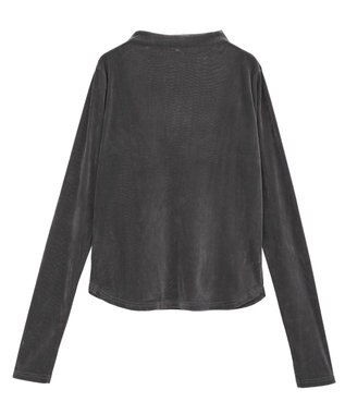 Green Parks ・ＡＮＤＳＥＡＲＣＨ　シアーベロアボトルネックロンＴＥ Charcoal Gray