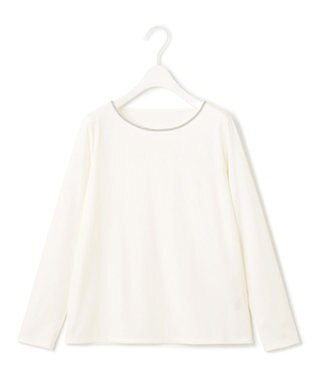 ICB L 【洗える】コンパクトモクロディ プルオーバー オフホワイト系