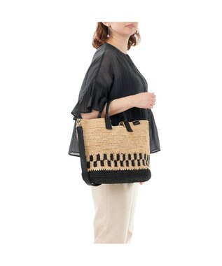IBIZA ラフィア　２ＷＡＹバッグ　（Ｌ） ベージュ