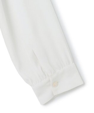 23区 【吸水速乾/UVケア/防シワ性】バックサテンアムンゼン ボウタイ付き 2WAY ブラウス ホワイト系