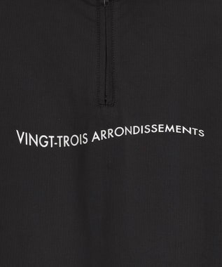 23区GOLF 【WOMEN】【吸水速乾・UVケア】ハーフジップ シャツ ブラック系