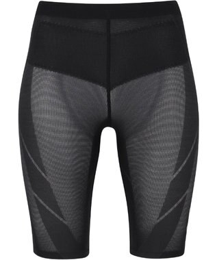 CW-X 【WOMEN】 CW-X スポーツタイツ ハーフ ひざ上丈 下半身サポート(股関節・腰・おしり・ふともも) 全面メッシュ素材 マラソン・球技 レディース HZY775 /ワコール ブラック