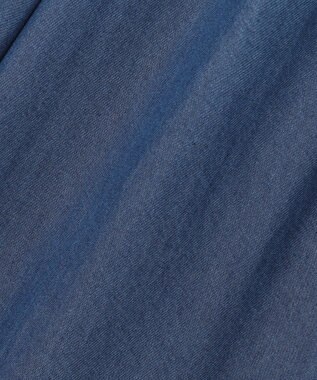 ICB L ナチュラルソフトデニム タックワイドパンツ バイオデニム