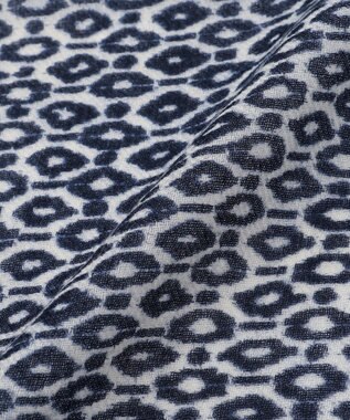 JOSEPH ABBOUD 【イタリア製】ジオメトリックパターン ストール ネイビー系5