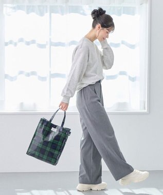 ROOTOTE 3605【ラミネート加工 A4収納】EU.アーキャトル.ラミネート-T 01：チェック・グリーン