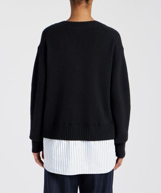 Paul Smith シャツコンビ Vネックニット ブラック