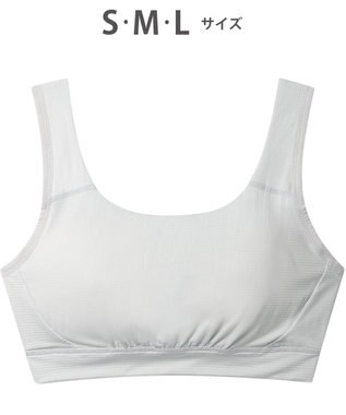 CW-X 【WOMEN】 CW-X スポーツブラ ノンワイヤー 自然な丸みのバストシルエット ズレを軽減 吸汗速乾性(本体) 3Lまで対応 大きいサイズ レディース HTY112 /ワコール シルバーグレー