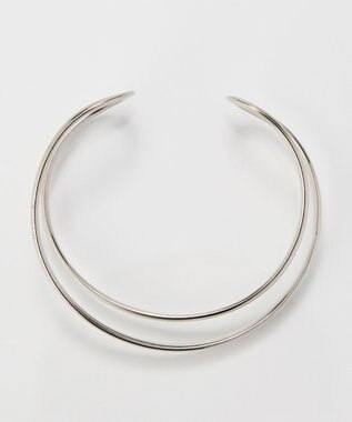 Phoebe <オンワード限定セット>ダブルチェーンネックレス×ツインカレントカフバングル シルバー