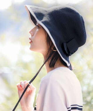 ANY SIS 【畳める】グログランリボン ハット