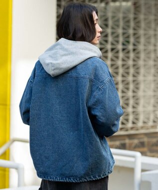 WEGO デニムシャツジャケット デニム中濃加工色