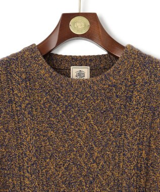 J.PRESS MEN 【KING SIZE】【Cash Lamb’s wool】ケーブルニット / クルー イエロー系