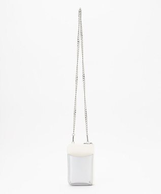 LA BAGAGERIE 【インスタグラマー Chiyoさん×LA BAGAGERIE】チェーンスマホショルダー ホワイト