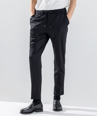 新素材【ストレッチ/セットアップ対応】シルキーウールジャージー    ドロスト付テーパードパンツ / PEGG CONVERTIBLE