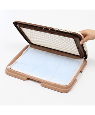 PET PARADISE ペットパラダイス 2WAY トイレトレー（室内トイレ） 茶系