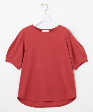 ANY SIS 【汗ジミ防止・UVケア】アーモンドスリーブ カットソー レッド