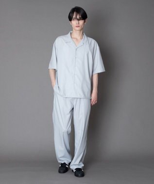 WEGO 【セットアップ対応】TRオープンカラーシャツ（SS） ライトグレー