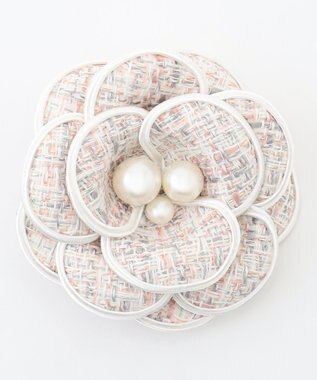 組曲 トリミングツイードコサージュ