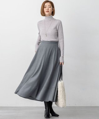 23区 S 【滝沢眞規子さん着用/WEB限定カラーあり】ウーステッドウール リブタートル ニット ベージュ系