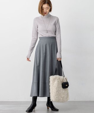 23区 S 【滝沢眞規子さん着用/WEB限定カラーあり】ウーステッドウール リブタートル ニット ベージュ系