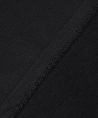 ICB 【洗える】リバーストレッチジャージー ハイネックプルオーバー ブラック系