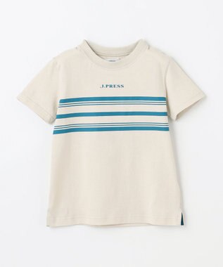 J.PRESS KIDS 【100-130cm】ボーダープリント Ｔシャツ ライトグレー系