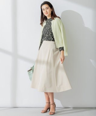 組曲 【8色展開・アンサンブル対応】ブーケカラーカーディガン グリーン系