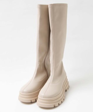 WEGO ボリュームロングブーツ オフホワイト