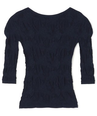 Chacott シアーレースボートネックトップ