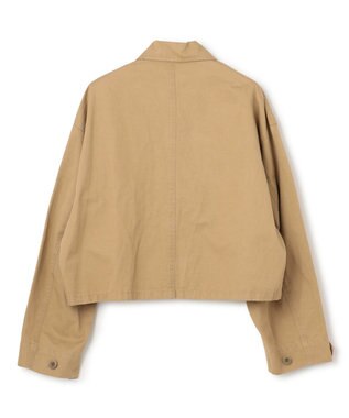 NAVE 【ReNAVE・セットアップ可/洗える】コットンリネンカルゼ ショートジャケット ベージュ系