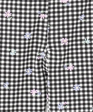 ANY KIDS フラワ ープリント レギンス ギンガムチェック×花