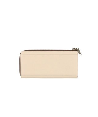 ANNA SUI ブルーム Lファスナー長財布 アイボリー