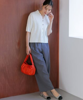 組曲 L 【先行予約・WEB限定】ポップコーンアーガイルスキッパー ニット ホワイト系