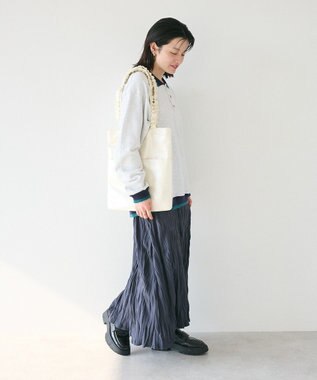 CRAFT STANDARD BOUTIQUE ワッシャープリーツスカート Charcoal Gray