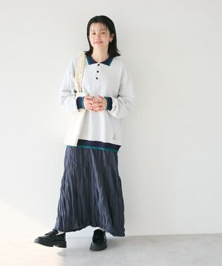 CRAFT STANDARD BOUTIQUE ワッシャープリーツスカート Charcoal Gray