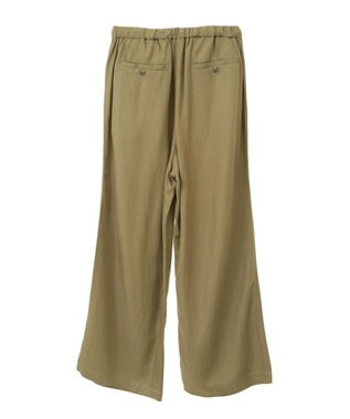 AMERICAN HOLIC 【接触冷感】リネンブレンドタックワイドパンツ Olive