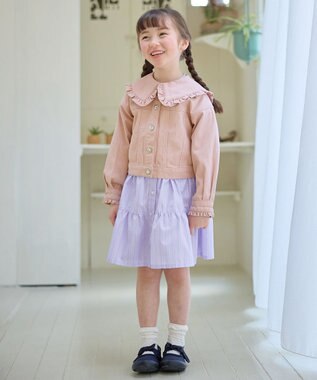 ANY KIDS デニム ジャケット ピンク