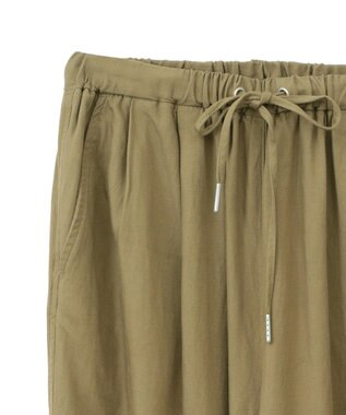 AMERICAN HOLIC 【接触冷感】リネンブレンドタックワイドパンツ Olive
