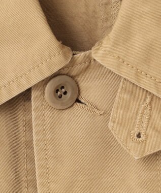 NAVE 【ReNAVE・セットアップ可/洗える】コットンリネンカルゼ ショートジャケット ベージュ系