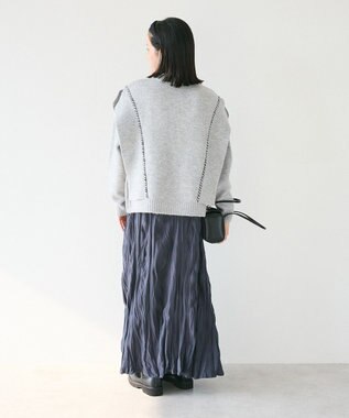 CRAFT STANDARD BOUTIQUE ワッシャープリーツスカート Charcoal Gray