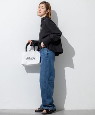 23区 NOMADIS SAC スクエア メッシュ プチ トートバッグ ホワイト系