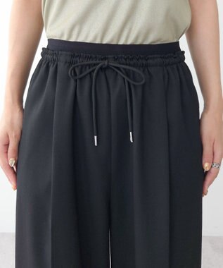 Green Parks ウエストレイヤードワイドパンツ Black