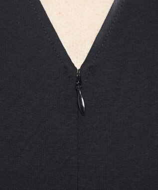 uncrave ダブルフェイスジャージー オールインワン ブラック