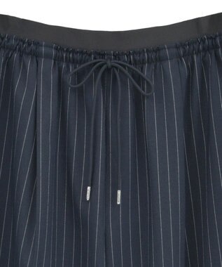 Green Parks ウエストレイヤードワイドパンツ Stripe Navy