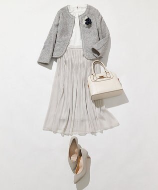 ANY SIS S 【UVケア】イージーケアスタンドネック ブラウス オフ